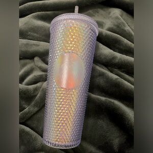 Starbucks Venti Unicorn Iridescent Bling Diamond Studded Cold Cup - 24Oz